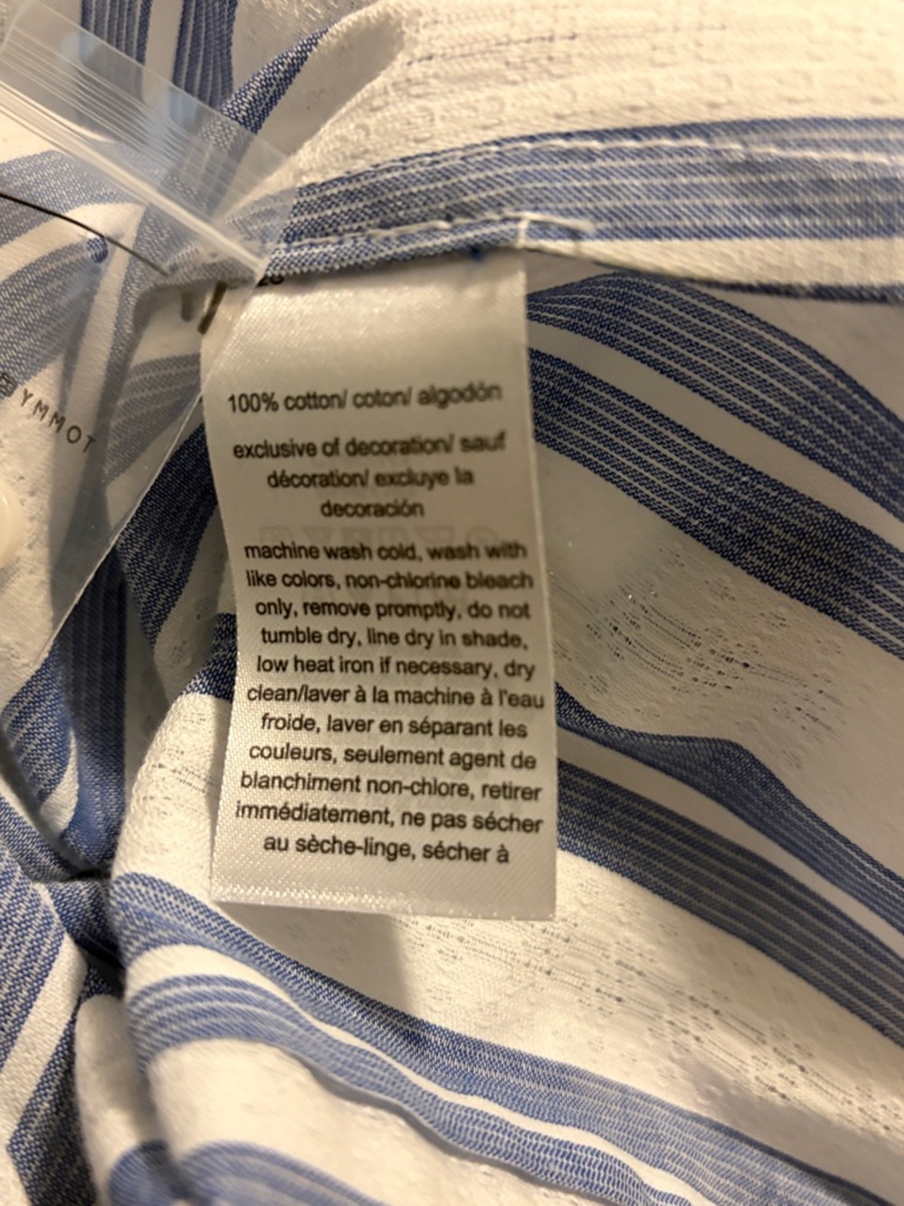 Tommy Hilfiger Blue and White Striped Blouse - Picture 5 of 5